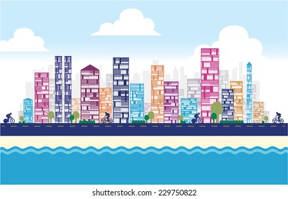Building and City Illustration