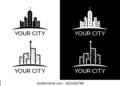 Building for city logo for design concept. Very suitable in various business purposes, also for icon, logo symbol and many more.
