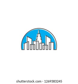 building city logo design vector icon