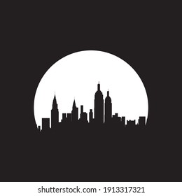 building and city logo design vector template