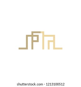 Building City Outline Creative Abstract Business Logo