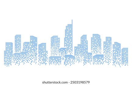 Fondo abstracto del rascacielos de la ciudad, tema de la ingeniería civil