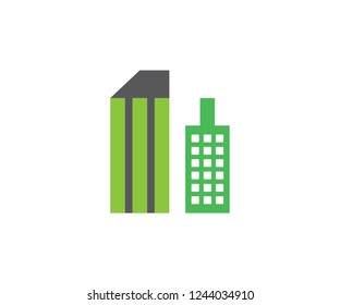 Building city vector house and real estate icon home