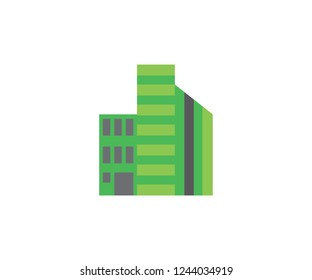 Building city vector house and real estate icon home
