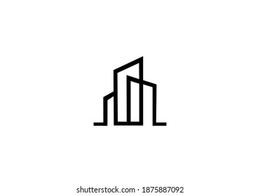 building city vector logo design