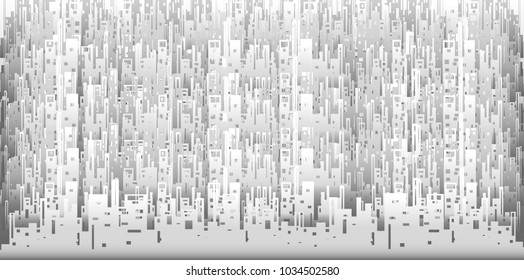 
 Building in the city White  with gray -  modern design Idea and Concept  Vector illustration background.