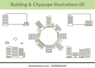 Building  and Cityscape Illustrations 05