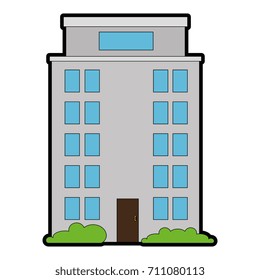 building cityscape isolated icon
