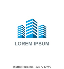 Building cityscape logo vector image