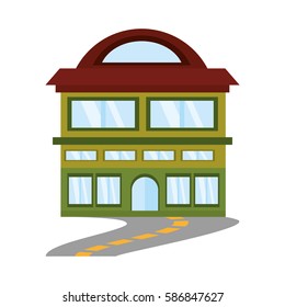 building classic construction road vector illustration eps 10