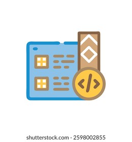 A building code icon suitable for regulatory frameworks and compliance projects.