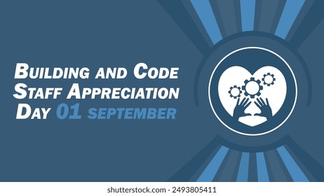 Building and Code Staff Appreciation Day vector banner design. Happy Building and Code Staff Appreciation Day modern minimal graphic poster illustration.