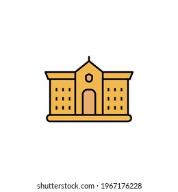 building, college icon. Set of buildings illustration icons. Signs, symbols can be used for web, logo, mobile app, UI, UX