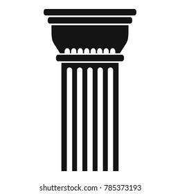 Building column icon. Simple illustration of building column vector icon for web.