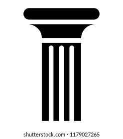 Building column vector icon