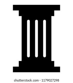 Building column vector icon