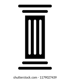 Building column vector icon