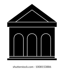 building with columns icon