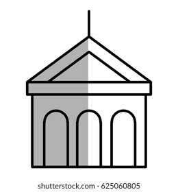 building with columns icon