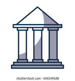 building with columns icon