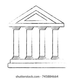 building with columns icon