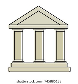 Building Columns Icon Stock Vector (Royalty Free) 745885138 | Shutterstock