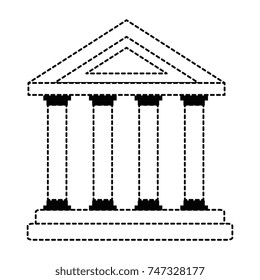 building with columns icon