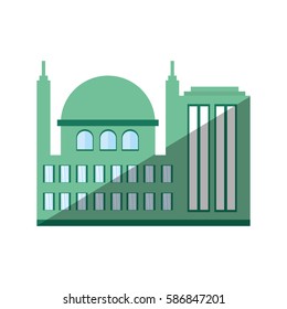 building commercial city shadow vector illustration eps 10