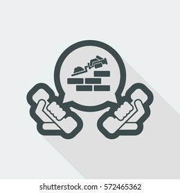 Building company contact icon