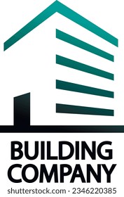 Building company logo, dark, vector, image, design