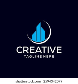 building company logo design vector