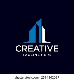 building company logo design vector