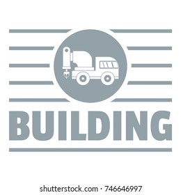 Building company logo. Simple illustration of building company vector logo for web