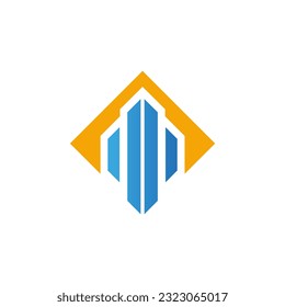 Imagen vectorial del logotipo de la empresa de construcción