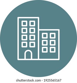 Building, company, office icon vector image. Can also be used for customer support and UI. Suitable for use on web apps, mobile apps and print media.