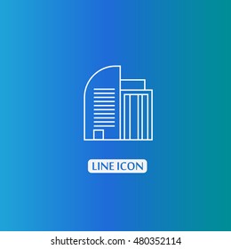 Building complex icon. Business center. 