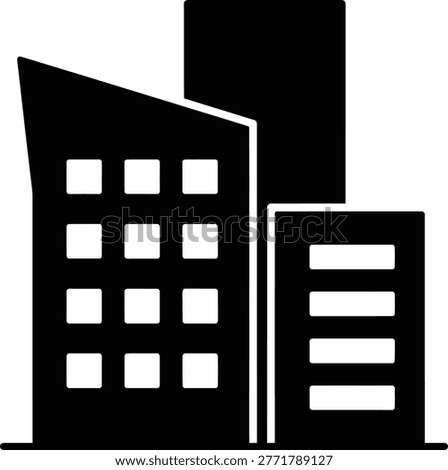 Building Complex Icon Interconnected Urban Architecture Design