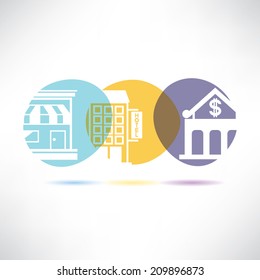 building concept buttons