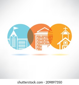 building concept buttons