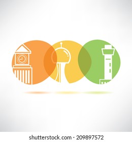 building concept buttons