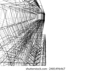 building conceptual sketch architecture 3d 