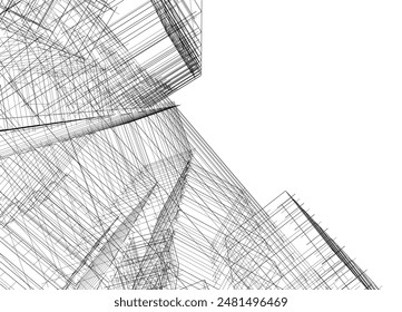 building conceptual sketch architecture 3d 