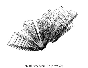 construcción de bocetos conceptuales arquitectura 3d 