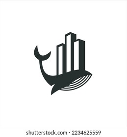 Building construction abstract business logo. Geometric line logo inspiration. Vector template on the white background.