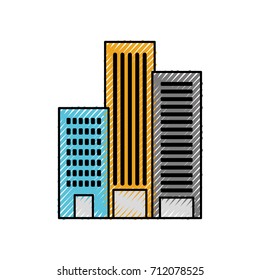 building construction architecture for apartment or business property