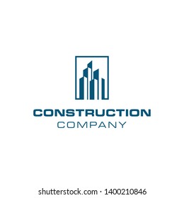 Building Construction Company Logo Design Stock Vector (Royalty Free ...