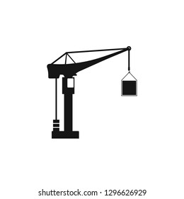 building construction crane icon. Crane icon. Construction crane icon,
