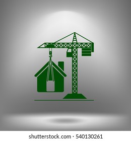 building construction crane icon