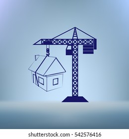 building construction crane icon