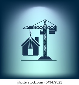 building construction crane icon